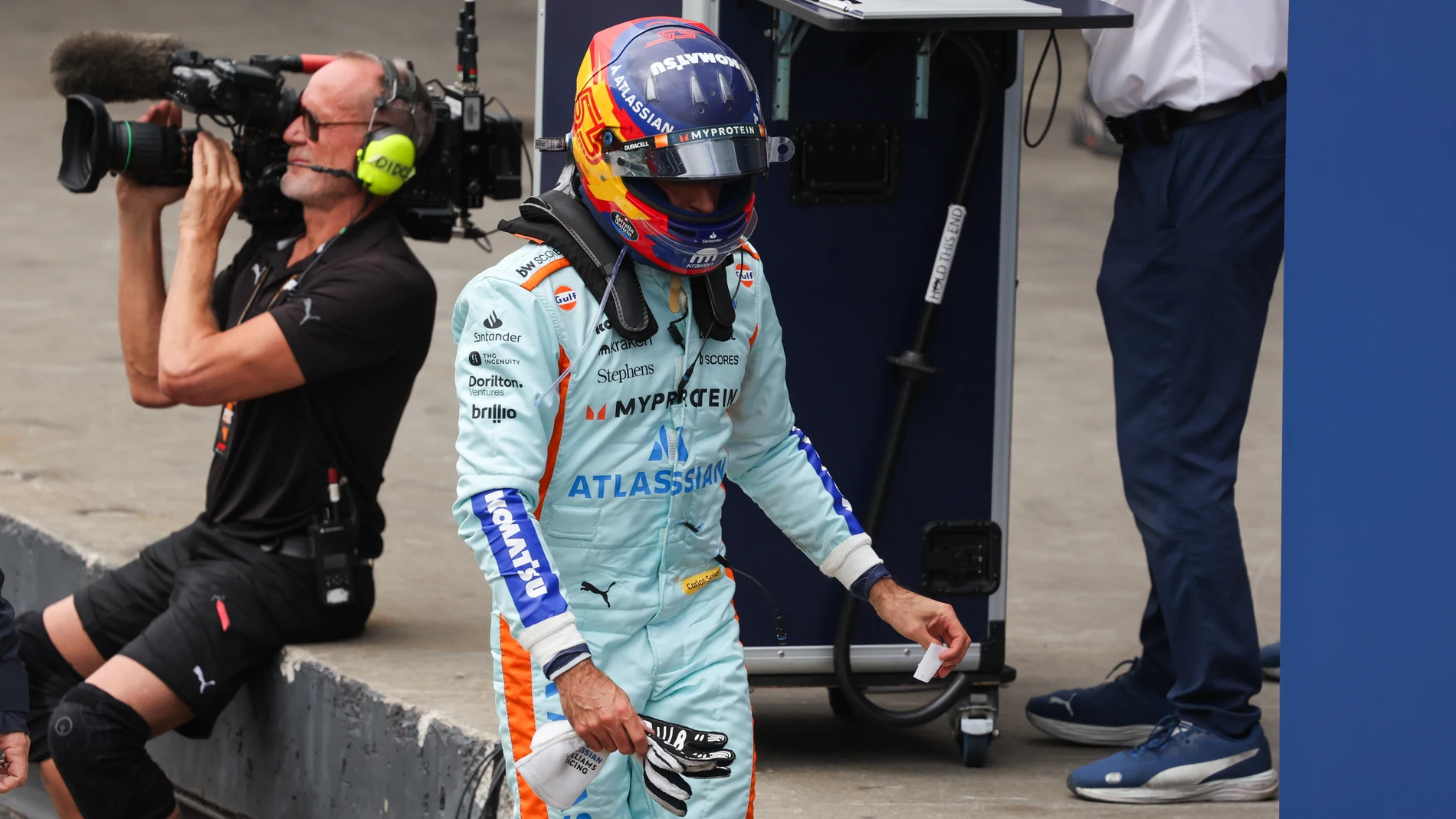 SAINZ Carlos (spa), Williams Racing FW47, portrait during the 2025 Formula 1 Grande Premio de Sao Paulo, 2025 Sao Paulo Grand Prix, 21th round of the 2025 FIA Formula One World Championship from November 7 to 9, 2025 on the Interlagos, in Sao Paulo, Brazil - Photo Antonin Vincent / DPPI AFP7 09/11/2025 ONLY FOR USE IN SPAIN