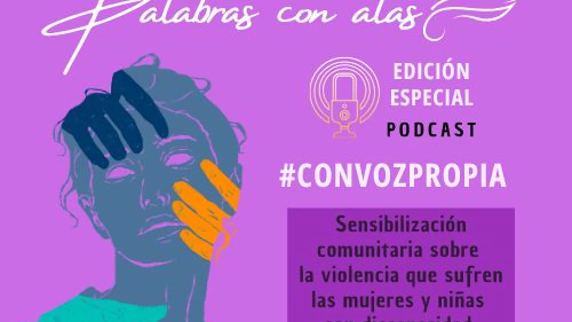 Cartel anunciador del podcast de Cocemfe CyL