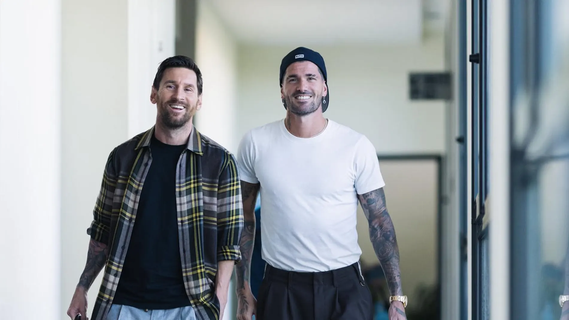 Leo Messi en el hotel de Algorfa, Alicante, en el que prepara el partido amistoso contra Angola con la selección argentina