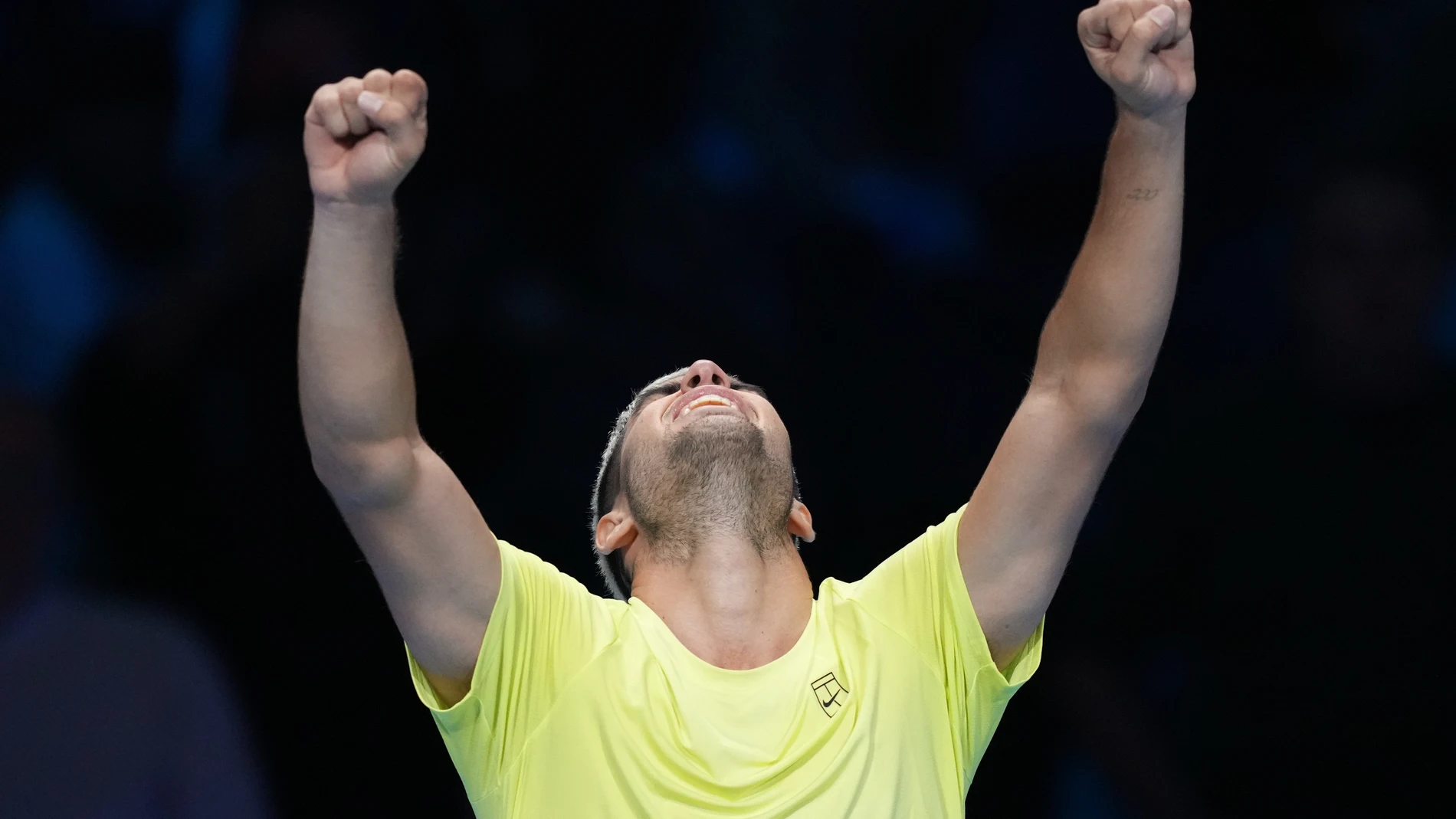 Alcaraz celebra la victoria ante Fritz