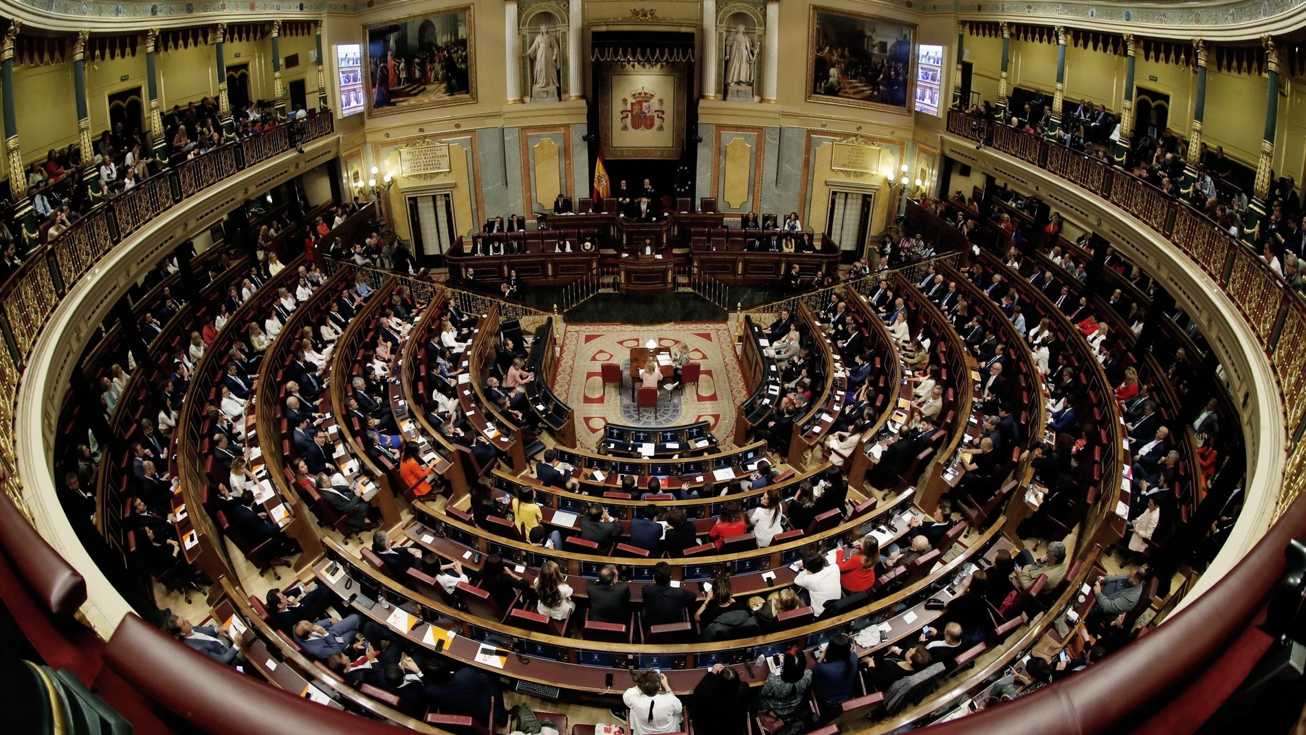 Vista general del hemiciclo de la Cámara Baja, durante la sesión constitutiva del Congreso de la XIII Legislatura.