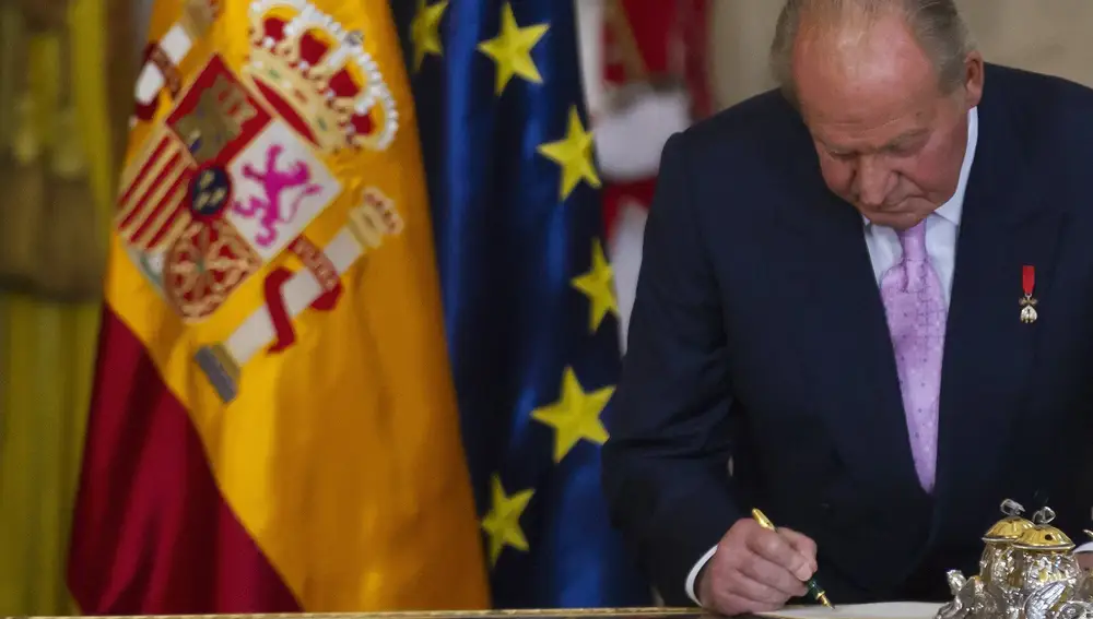 Ceremonia de Sanción y Promulgación de la Ley Orgánica por la que se hace efectiva la abdicación de S.M. el Rey Don Juan Carlos I