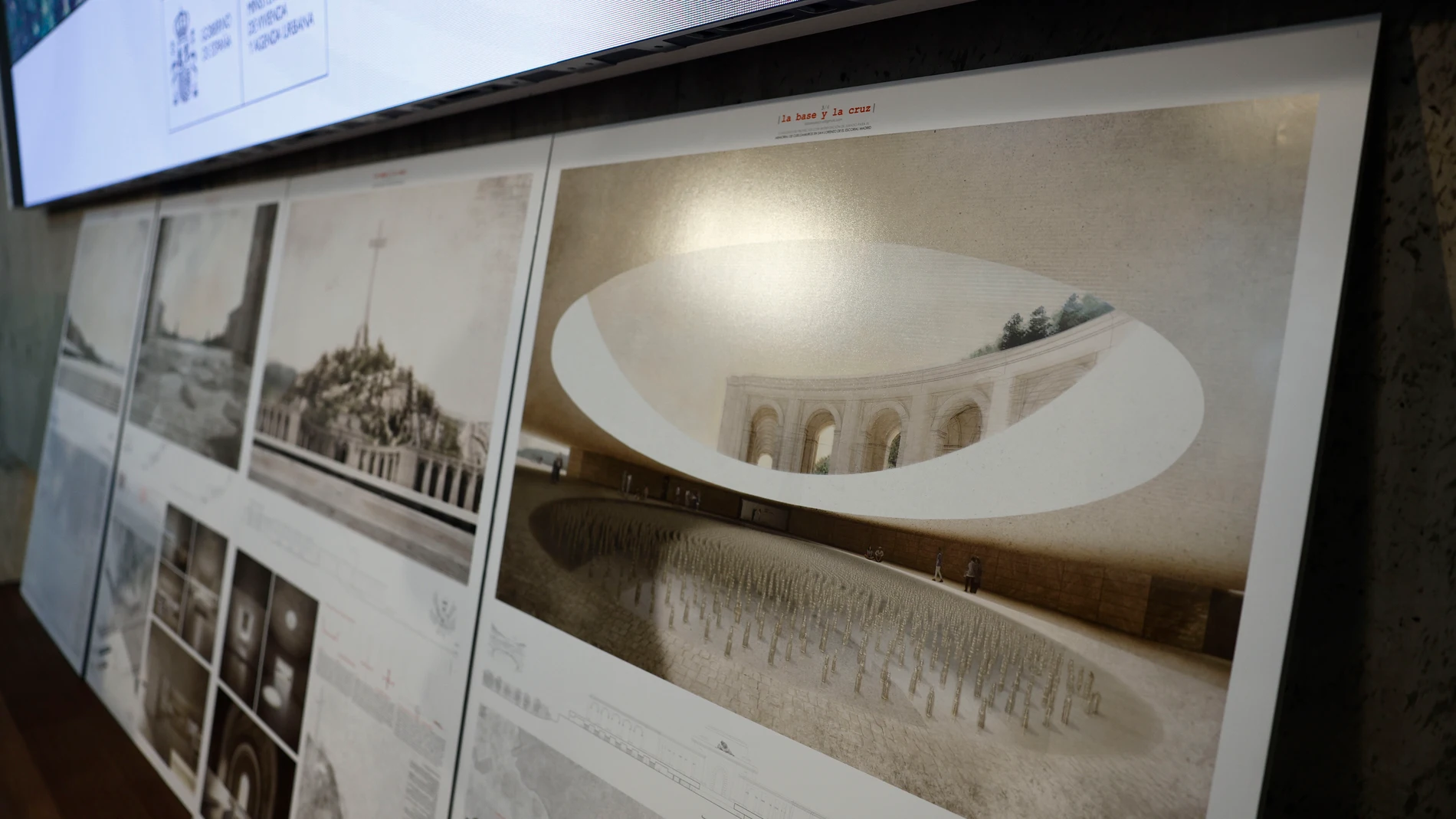 MADRID, 11/11/2025.- Proyecto 'La base y la cruz' que ha sido elegido este martes por un jurado como ganador del concurso internacional convocado por el Gobierno para resignificar el Valle de Cuelgamuros, antiguo Valle de los Caídos, en aplicación de la Ley de Memoria Democrática. EFE/ Rodrigo Jimenez