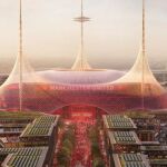 Render del proyecto de reforma de Old Trafford