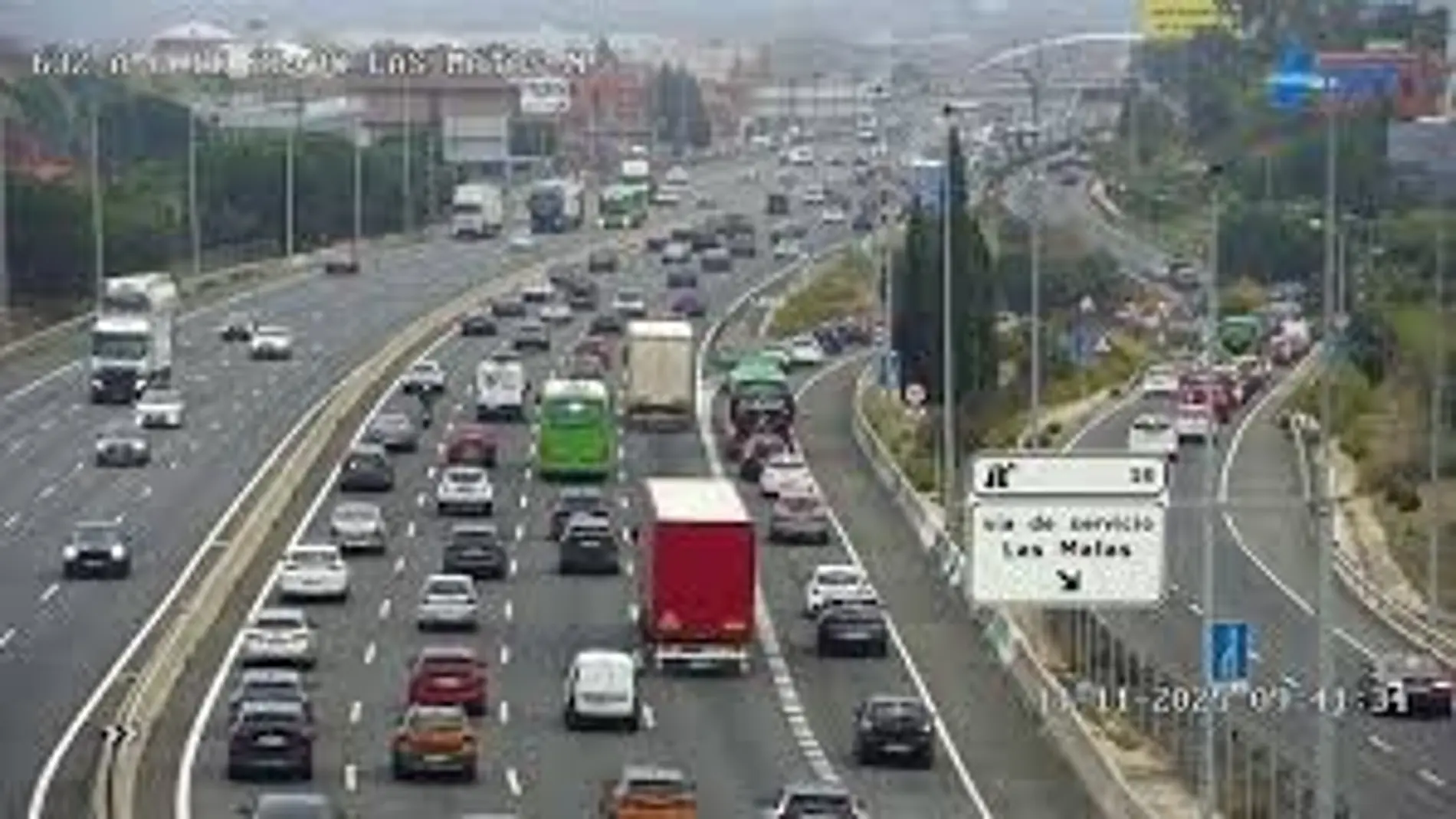 Madrid: un accidente en la A-6 provoca retenciones kilométricas a la altura de Las Rozas