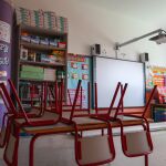 Una aula vacía en un colegio