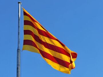 La bandera de Cataluña 