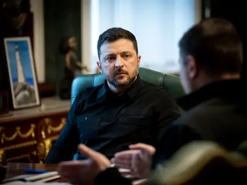 El presidente ucraniano Volodimir Zelenski El presidente ucraniano Volodimir Zelenski