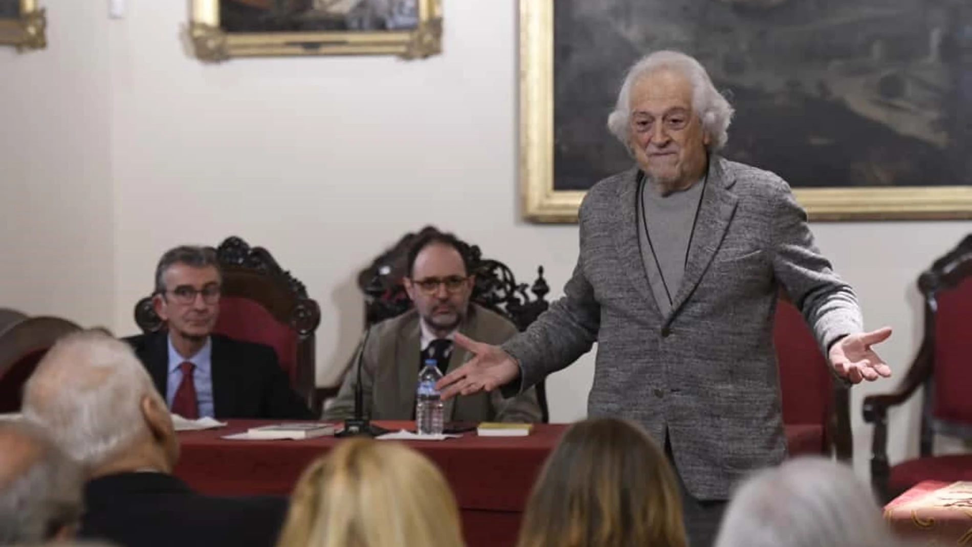 Manuel Barrios Casares, José Lugo y Alejandro Rojas-Marcos en el homenaje a Manuel Barrios