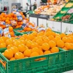 Naranjas en un supermercado Mercadona.