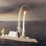 Representación artística del destructuro Zumwalt