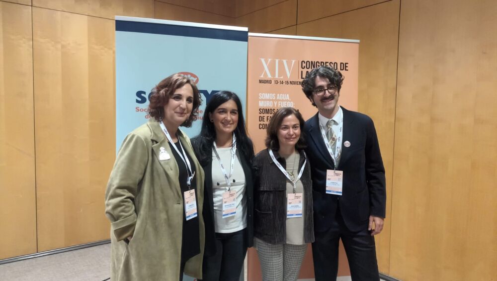 Los doctores Remedios Martín, María del Pino, Ana Isabel González y Alberto Cotillas