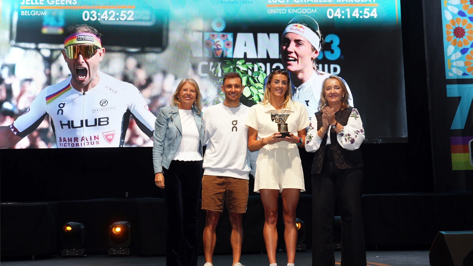 Entrega de premios del Campeonato del Mundo Ironman 70.3 en Marbella