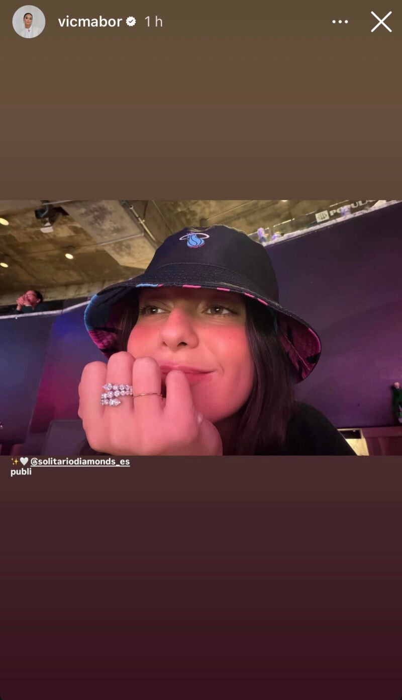 El look de Victoria en la NBA.