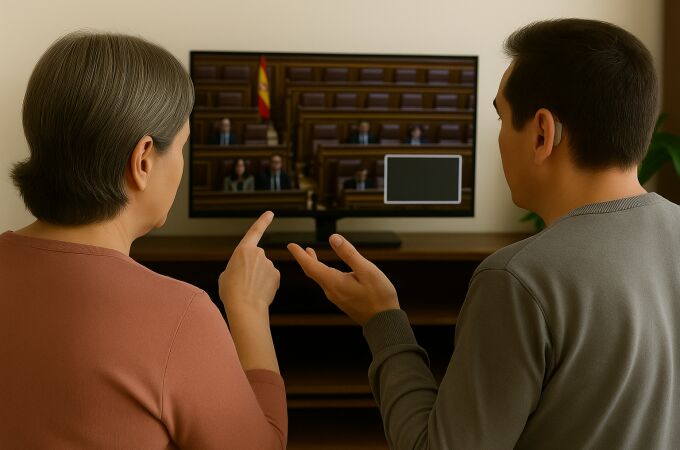 La CNSE denuncia que RTVE excluye a las personas sordas al no incluir intérprete de lengua de signos en la comparecencia de Pedro Sánchez La CNSE denuncia que RTVE excluye a las personas sordas al no incluir intérprete de lengua de signos en la comparecencia de Pedro Sánchez