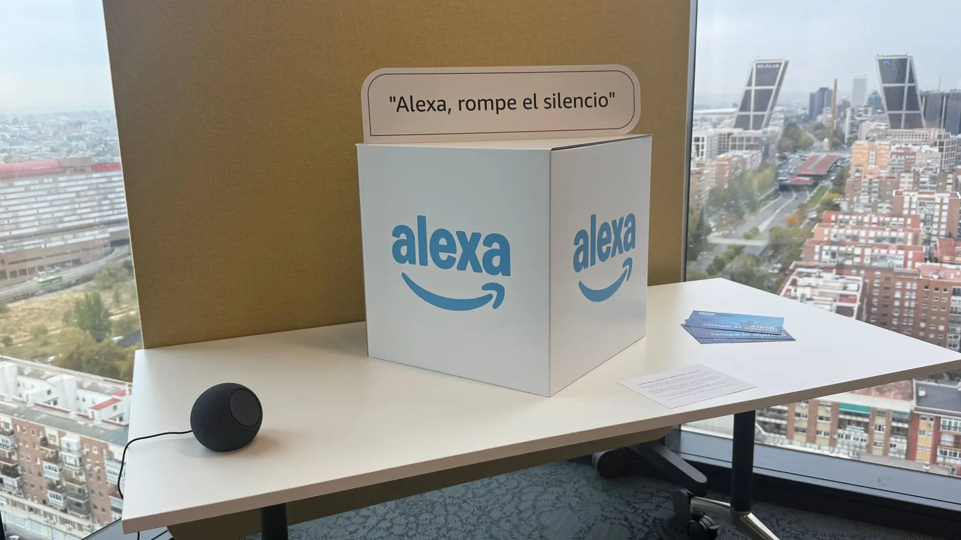 El proyecto fue presentado en las oficinas de Amazon de la Torre Foster, en Madrid