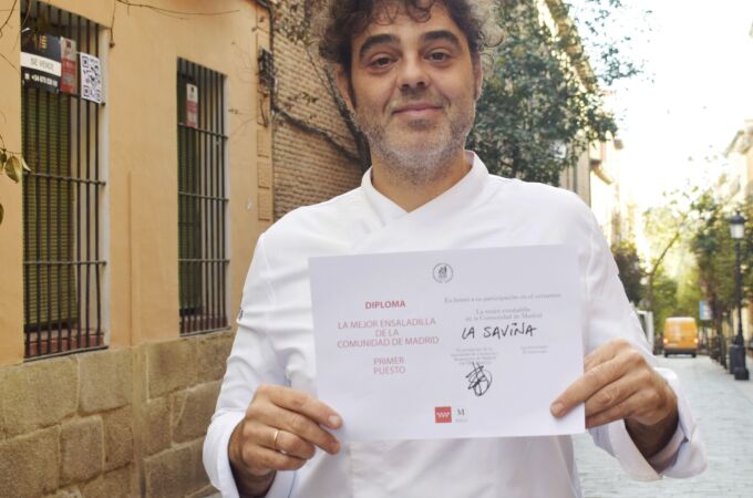Jorge Baeza tras alzarse con el galardón del prestigioso concurso Jorge Baeza tras alzarse con el galardón del prestigioso concurso