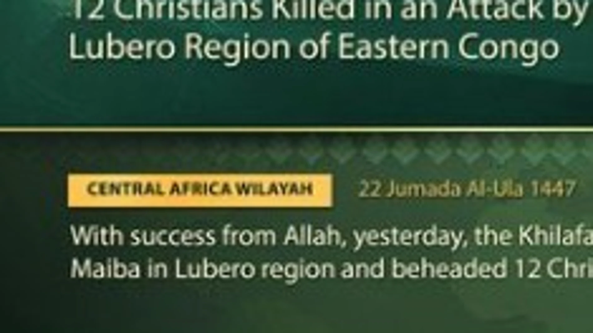 Reivindicación del Estado Islámico