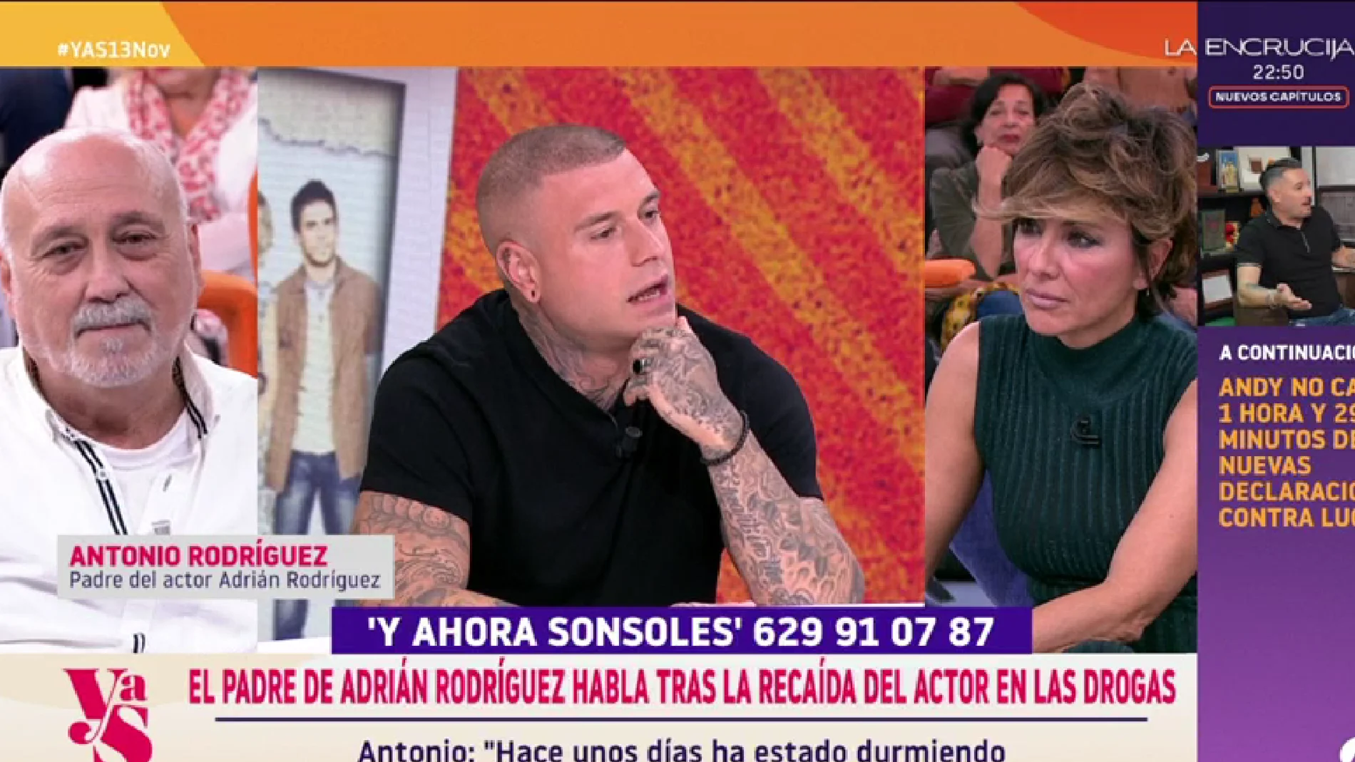 Antonio, padre del actor Adrián Rodríguez, en 'Y ahora Sonsoles'
