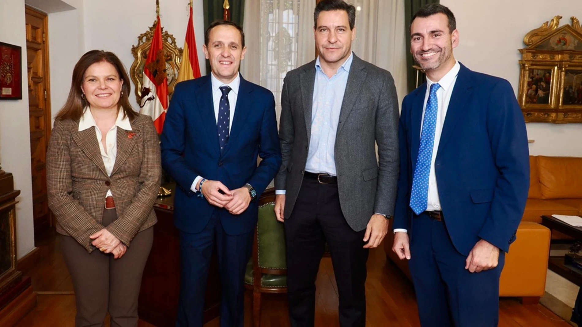 Conrado Íscar, Raúl de la Hoz, David Esteban y Cristina Frías