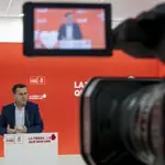 El candidato del PSOE a la presidencia de la Junta de Extremadura, Miguel Ángel Gallardo