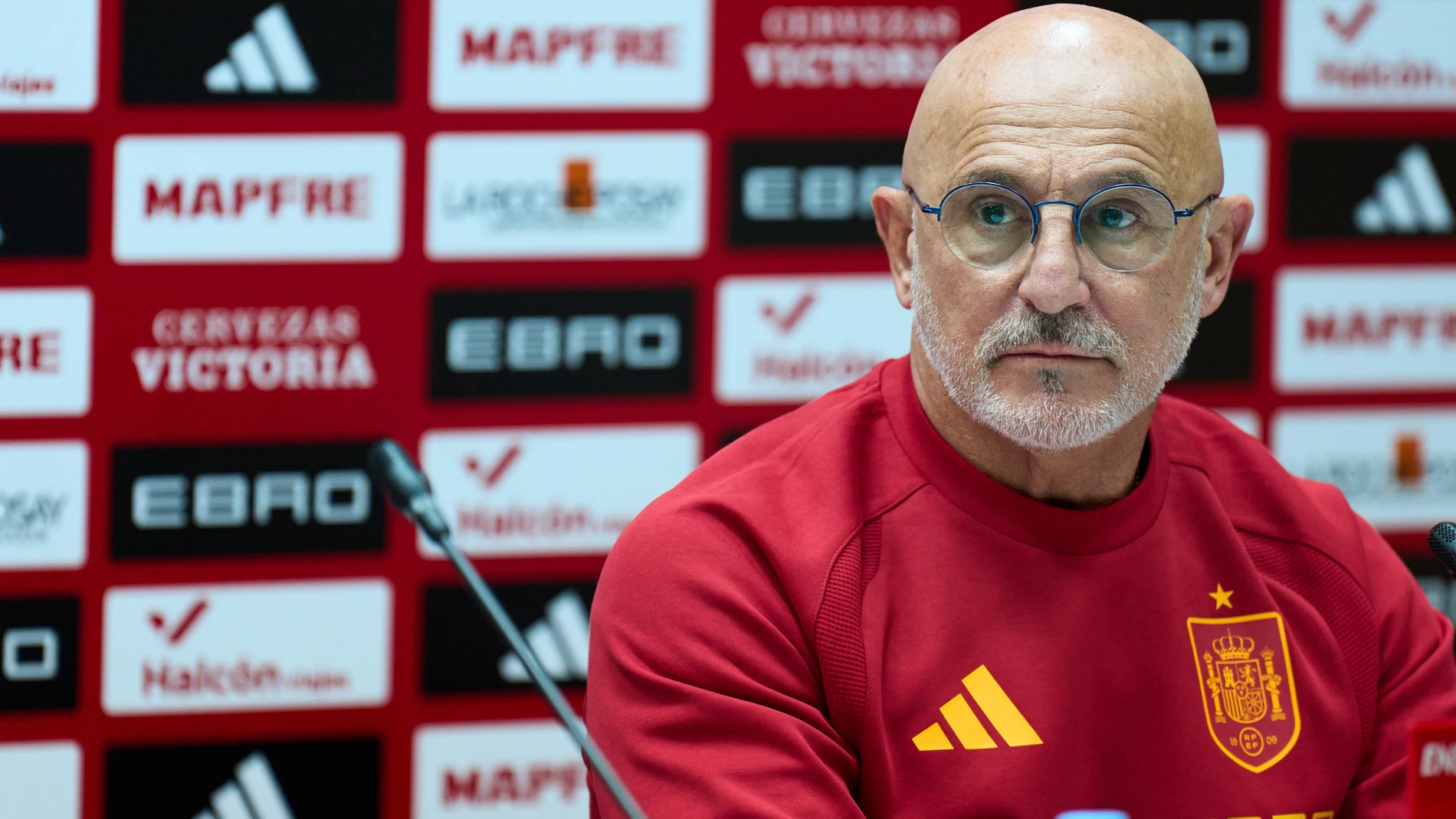 TIFLIS (GEORGIA), 14/11/2025.- El entrenador de la selección española de fútbol, Luis de la Fuente, ofrece una rueda de prensa previa al partido de clasificación para el Mundial 2026, que les enfrenta mañana a Georgia en Tiflis. EFE/Ángel Martínez/RFEF CRÉDITO OBLIGATORIO SOLO USO PERMITIDO PARA ILUSTRAR LA NOTICIA QUE APARECE EN EL PIE DE FOTO SÓLO USO EDITORIAL