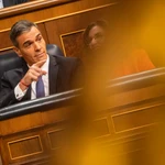 Pedro Sánchez en un pleno del Congreso de los Diputados