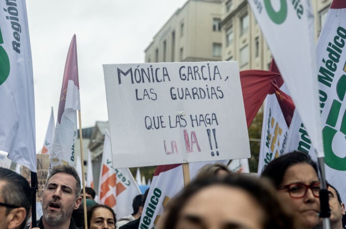 Manifestación de personal sanitario por un estatuto propio en Madrid Manifestación de personal sanitario por un estatuto propio en Madrid