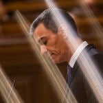 Pedro Sánchez en un pleno del Congreso de los Diputados
