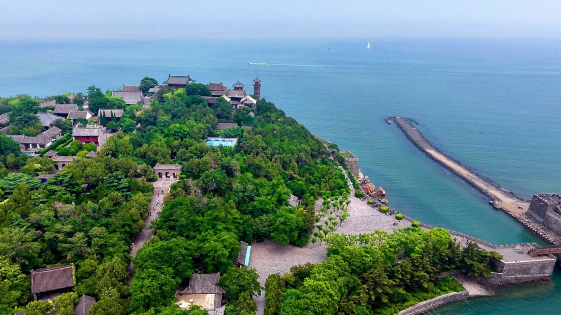 Penglai, provincia de Shandong (China), donde pretende llegar el túnel submarino más largo del mundo