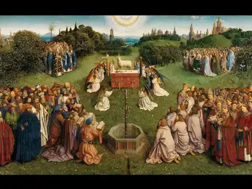 “La Adoración del Cordero Místico”, de los hermanos Van Eyck (1432 ) “La Adoración del Cordero Místico”, de los hermanos Van Eyck (1432 )