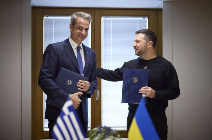 Ucrania.- Zelenski y Mitsotakis firman una declaración de intenciones para un suministro adicional de gas a Ucrania Ucrania.- Zelenski y Mitsotakis firman una declaración de intenciones para un suministro adicional de gas a Ucrania