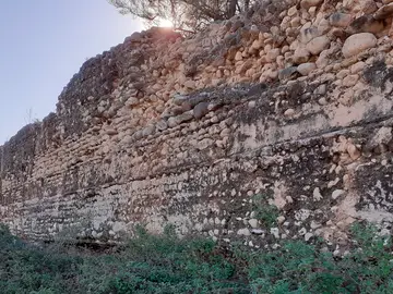 Los romanos construyeron obras antirriadas en el sureste peninsular para proteger el campo ELCHE (ALICANTE), 16/11/2025.- Vista de restos de la presa conocida como Assut de l’Argamassa, de 130 metros de longitud. Investigadores del Instituto de Arqueología y Patrimonio Histórico de la Universidad de Alicante (UA) han documentado un sorprendente sistema de gestión del agua de la época romana adaptado a zonas semiáridas en el municipio de Elche e implantado también en otros enclaves del sureste peninsular con un doble fin: contener los efectos de las riadas y almacenar recursos hídri...