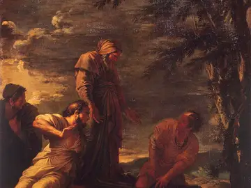 Demócrito (centro) y Protágoras (dcha.) retratados por Salvator Rosa Demócrito (centro) y Protágoras (dcha.) retratados por Salvator Rosa