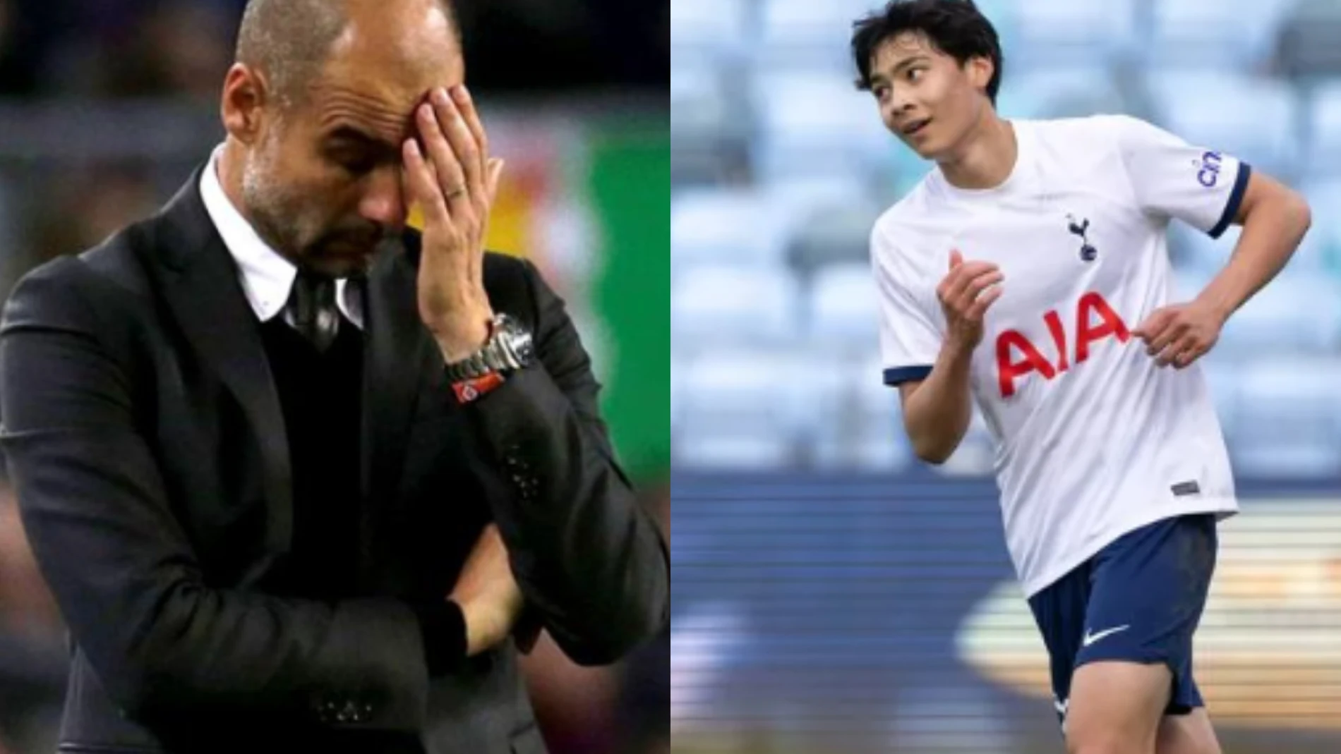 Pep Guardiola y Han Willhoft-King