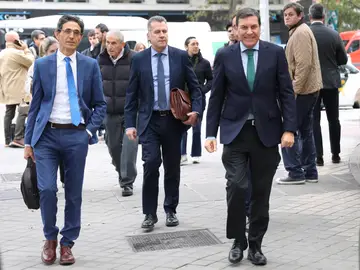 Carriedo a su llegada al Consejo de Política Fiscal y Financiera en Madrid Carriedo a su llegada al Consejo de Política Fiscal y Financiera en Madrid