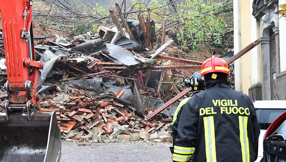 Mudslide swept away a house in northern Italy
