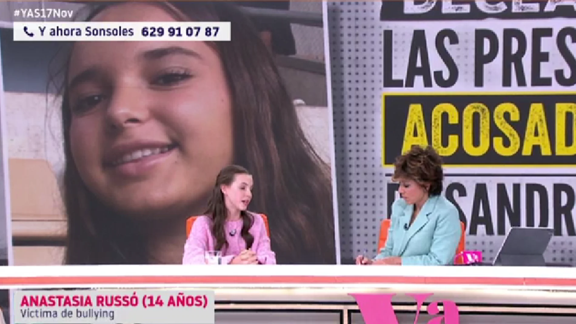 Anastasia Russo con Sonsoles Ónega