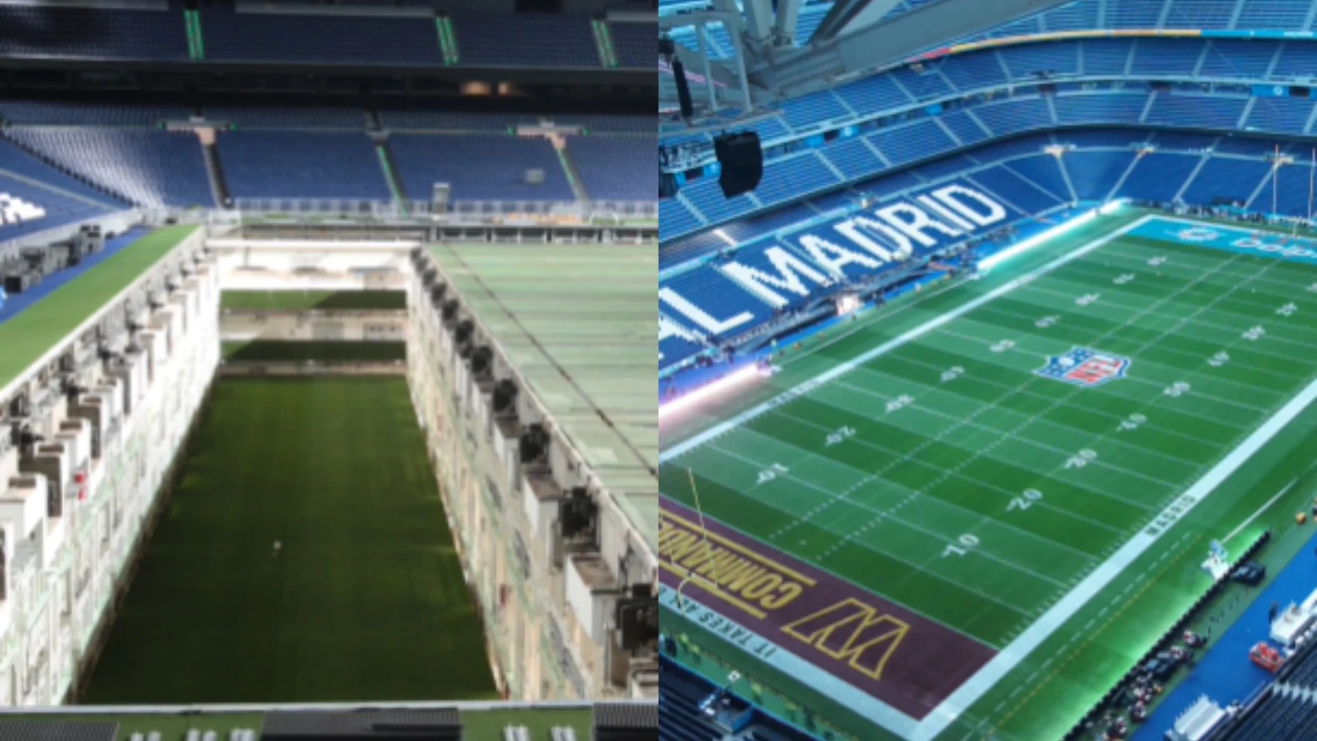 El impresionante vídeo que muestra la transformación del Bernabéu