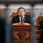 El fiscal general del Estado, &Aacute;lvaro Garc&iacute;a Ortiz, asiste a la toma de posesi&oacute;n de la fiscal superior de Galicia, Carmen Eir&oacute;