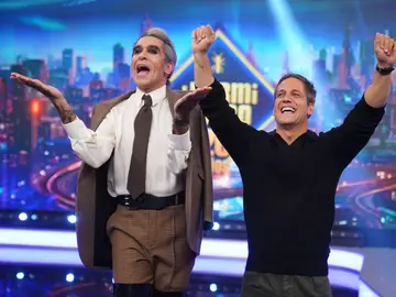 Mario Vaquerizo y Gotzon Mantuliz en 'El Hormiguero' Mario Vaquerizo y Gotzon Mantuliz en 'El Hormiguero'