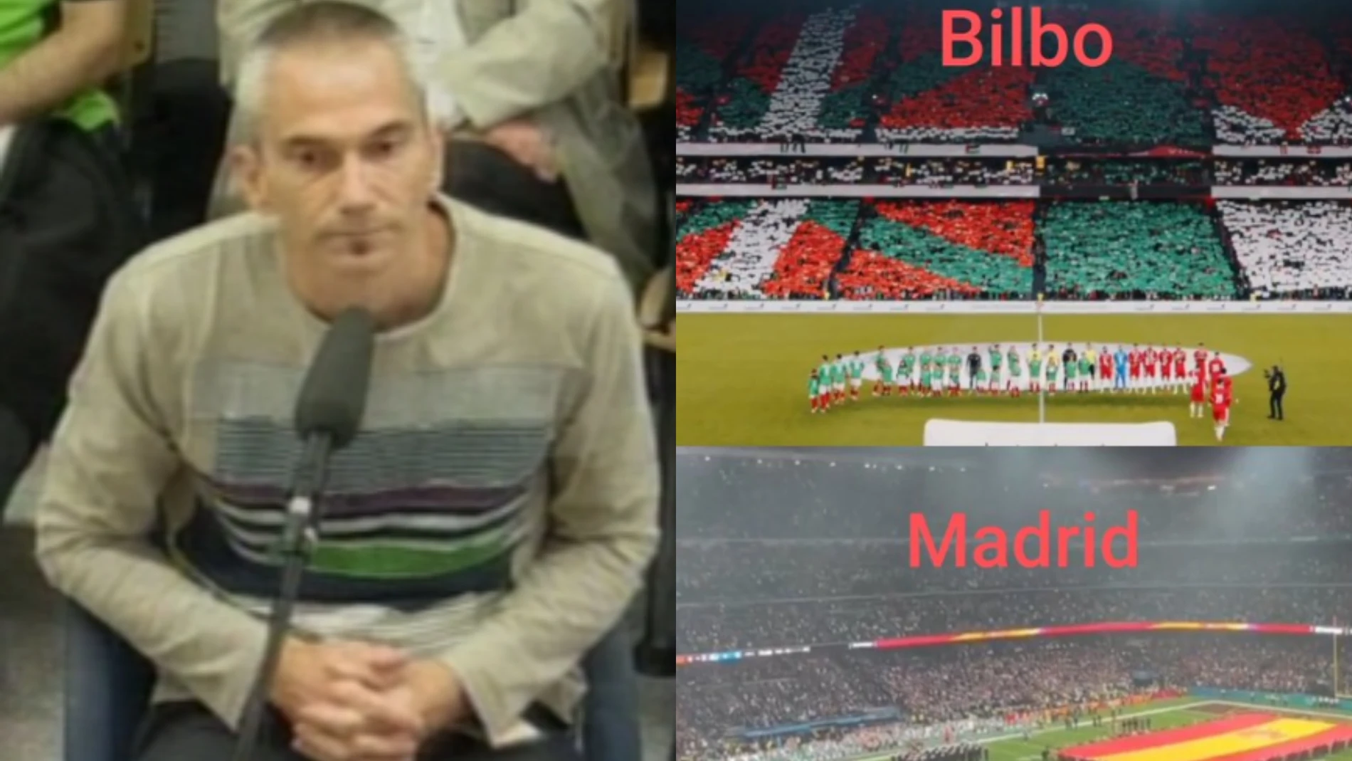 Joseba Permach, junto a las imágenes publicadas en "X"