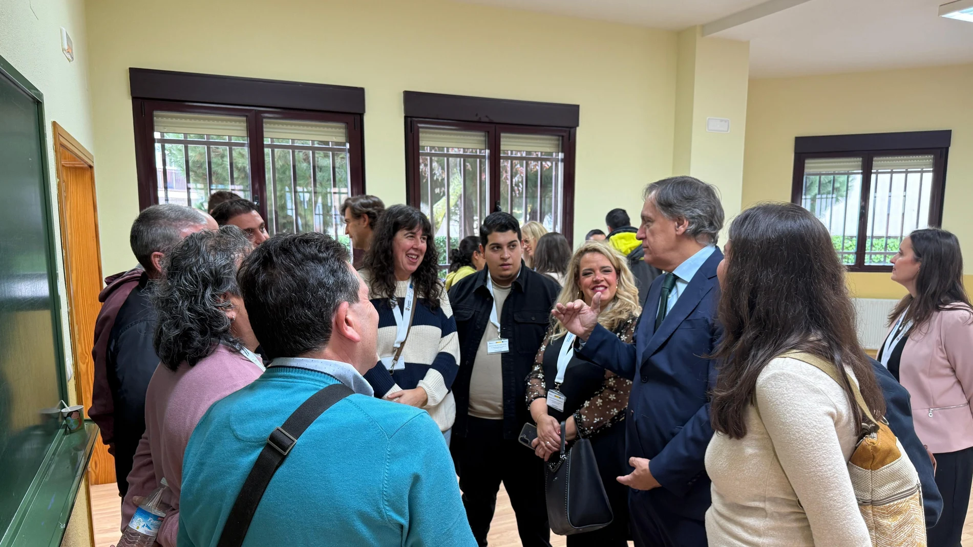 El alcalde de Salamanca, carlos García Carbayo, durante la jornada ‘El emprendimiento desde la economía social’ los primeros resultados del proyecto Laboris Helmántica
