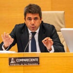 El presidente valenciano en funciones, Carlos Mazón, comparece en el Congreso. David Jar
