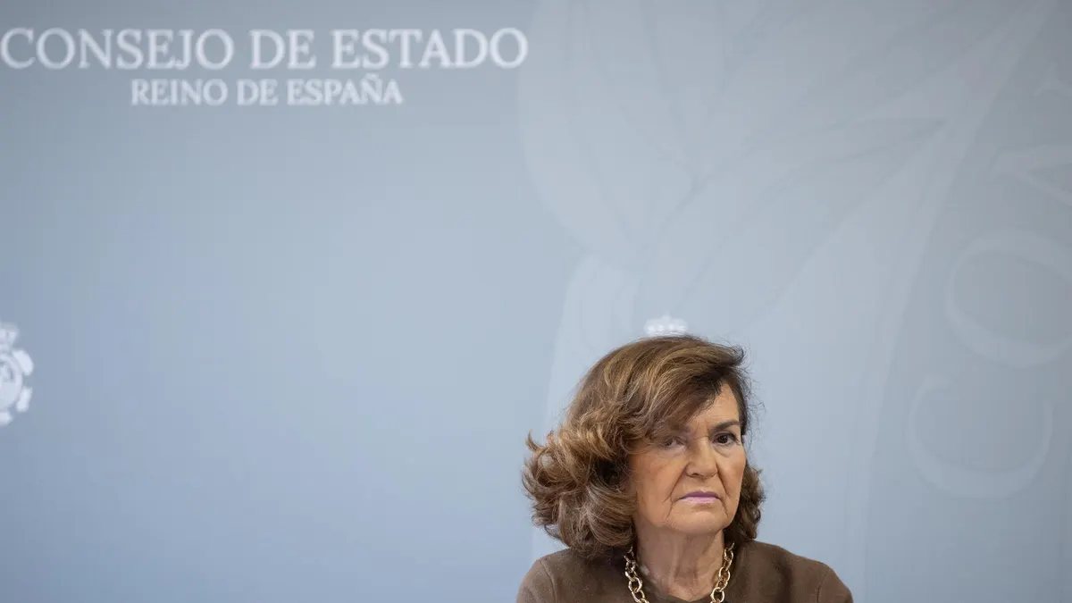 La presidenta del Consejo de Estado y exvicepresidenta del Gobierno Carmen Calvo