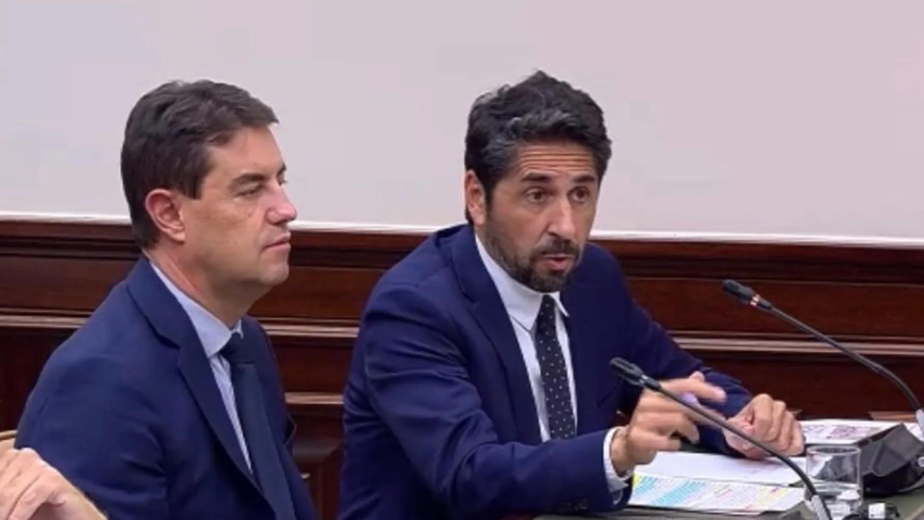 El diputado nacional del PP por Zamora, Óscar Ramajo Prada, interviene en el Congreso, en presencia de Ángel Ibáñez