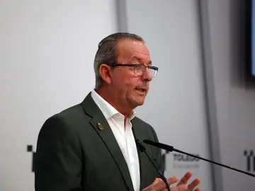 El presidente del CPEIS, Juan Carlos Sánchez, en comparecencia El presidente del CPEIS, Juan Carlos Sánchez, en comparecencia