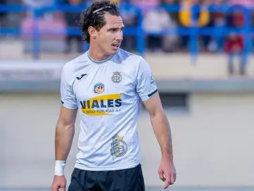 El jugador del CD Conquense Nacho Ruiz El jugador del CD Conquense Nacho Ruiz