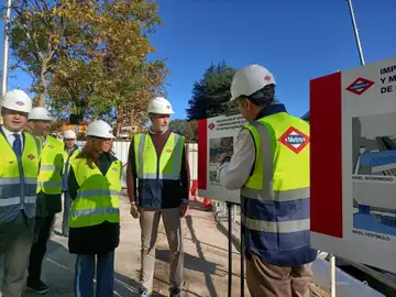 Las obras de la estación 'Bernabéu' de la L10 avanzan al 35% y el tráfico en la Castellana se recuperará en enero Las obras de la estación 'Bernabéu' de la L10 avanzan al 35% y el tráfico en la Castellana se recuperará en enero