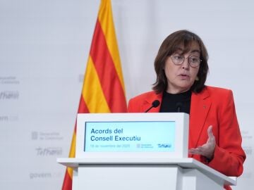 La consellera de Territorio, Vivienda y Transición Ecológica y portavoz del Govern, Sílvia Paneque, en rueda de prensa